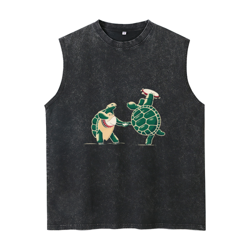 Grateful Dead washed graphic tank top with Dancing Terrapins graphic