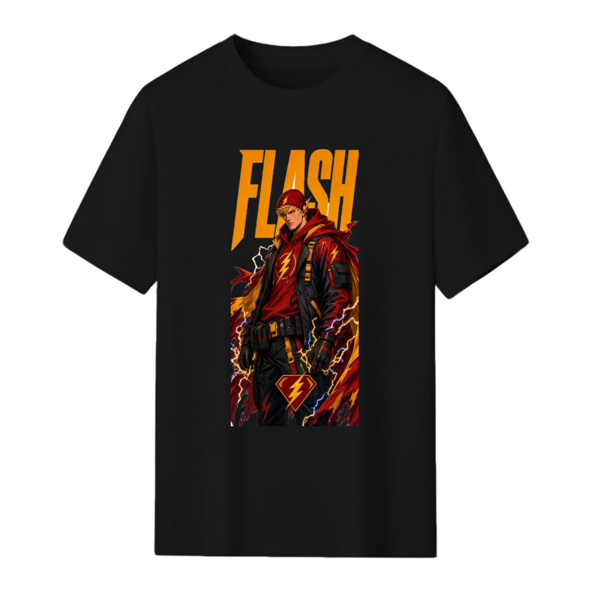 Hooded Lightning Rebel Men's T-Shirt for City Walks