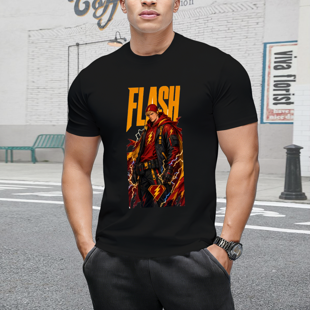 Hooded Lightning Rebel Men's T-Shirt for City Walks