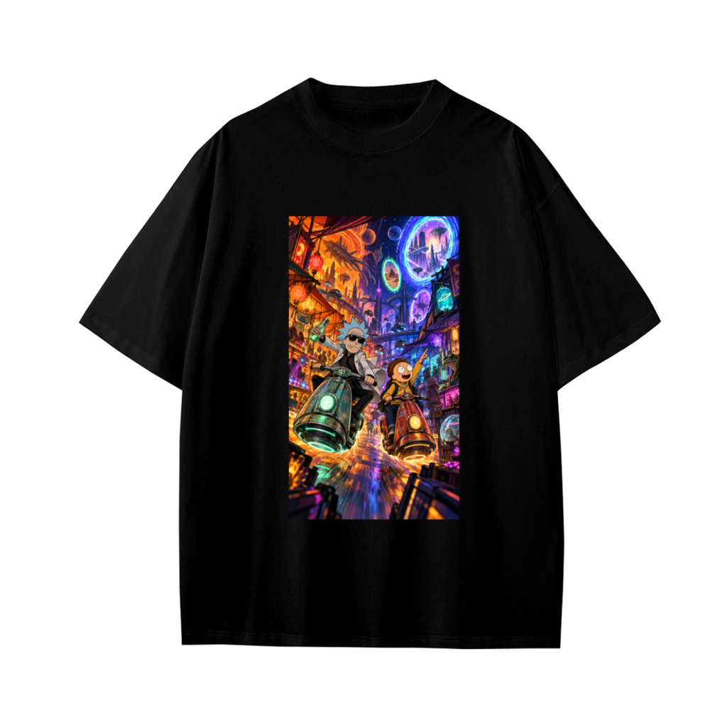 Flying Scooter Duo Kid's T-Shirt for Summer Outings