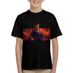 Flaming Cape Portrait Kid's T-Shirt for Fan Meetups