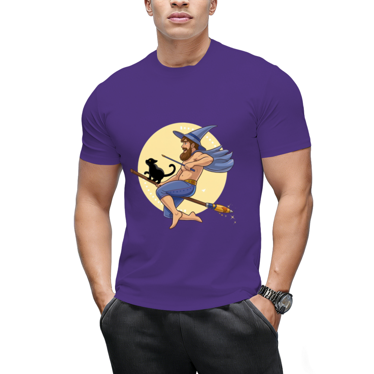 Witch Boy - Blue Sapphire Graphic T-Shirt