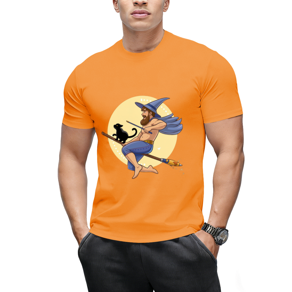 Witch Boy - Blue Sapphire Graphic T-Shirt