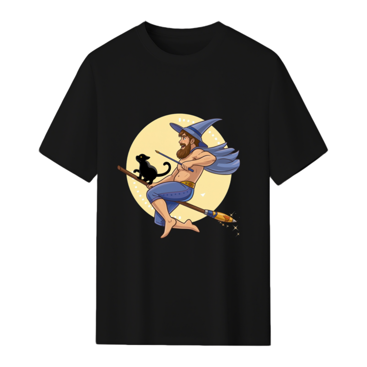 Witch Boy - Blue Sapphire Graphic T-Shirt