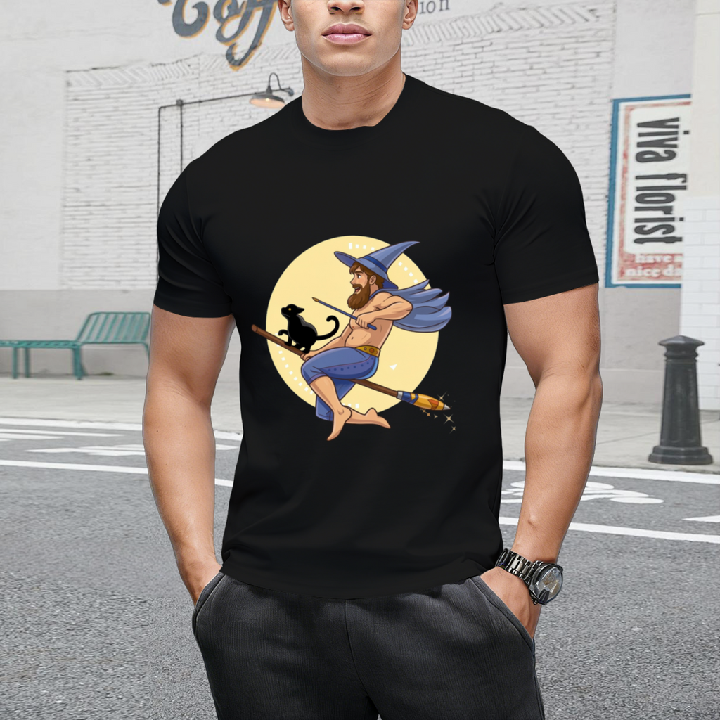 Witch Boy - Blue Sapphire Graphic T-Shirt
