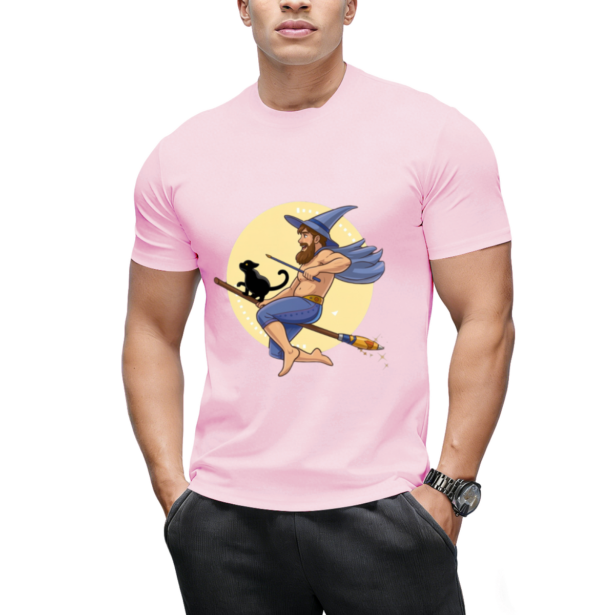 Witch Boy - Blue Sapphire Graphic T-Shirt