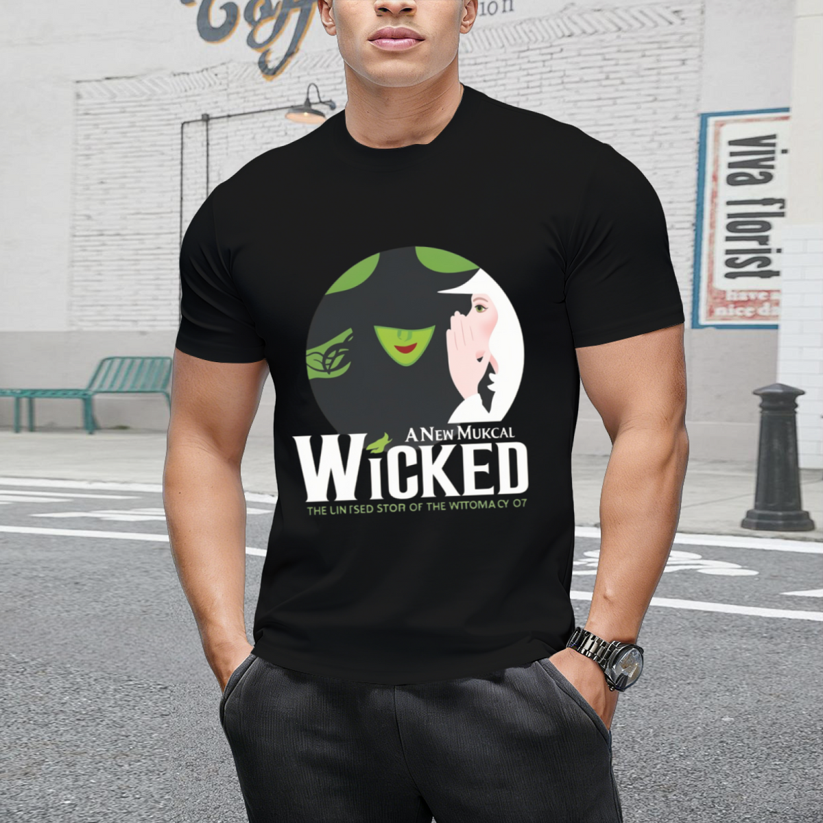 Wicked Musical Poster Graphic T-Shirt