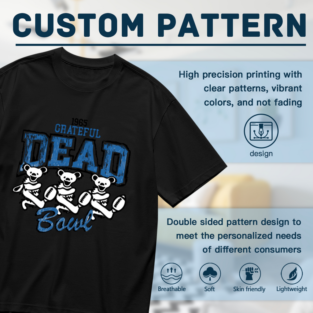 Grateful Dead Bear Football graphic T-shirt product image