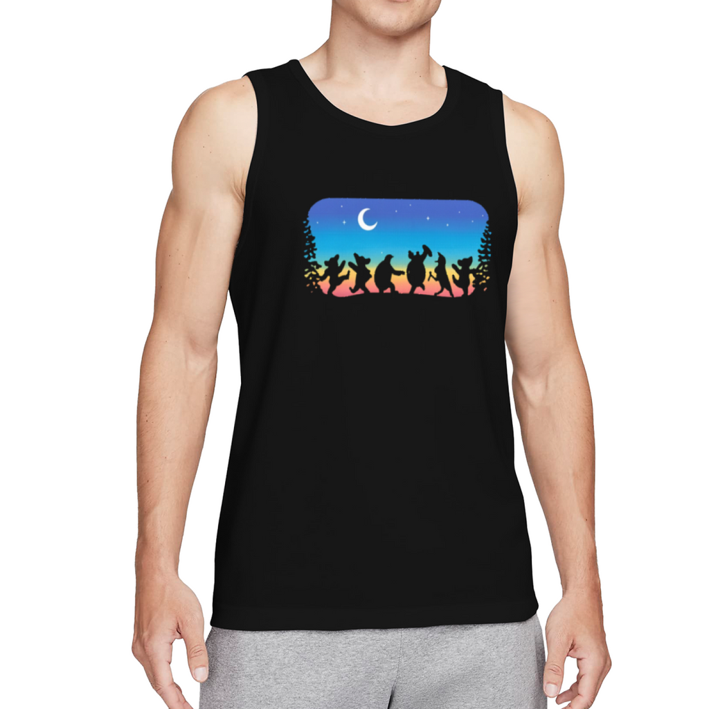 Grateful Dead Navy Nature and People Collage graphic tank top product image