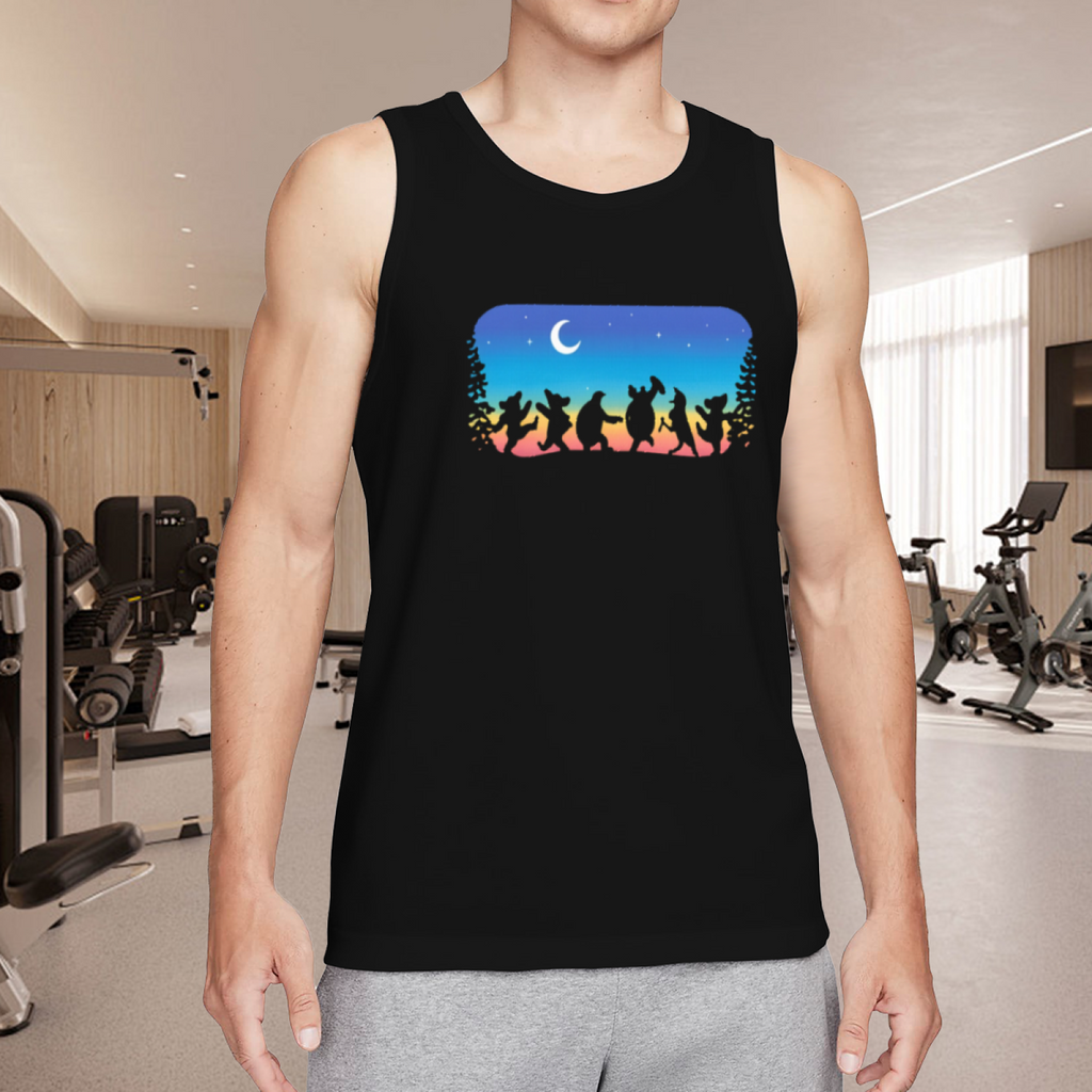 Grateful Dead Navy Nature and People Collage graphic tank top product image