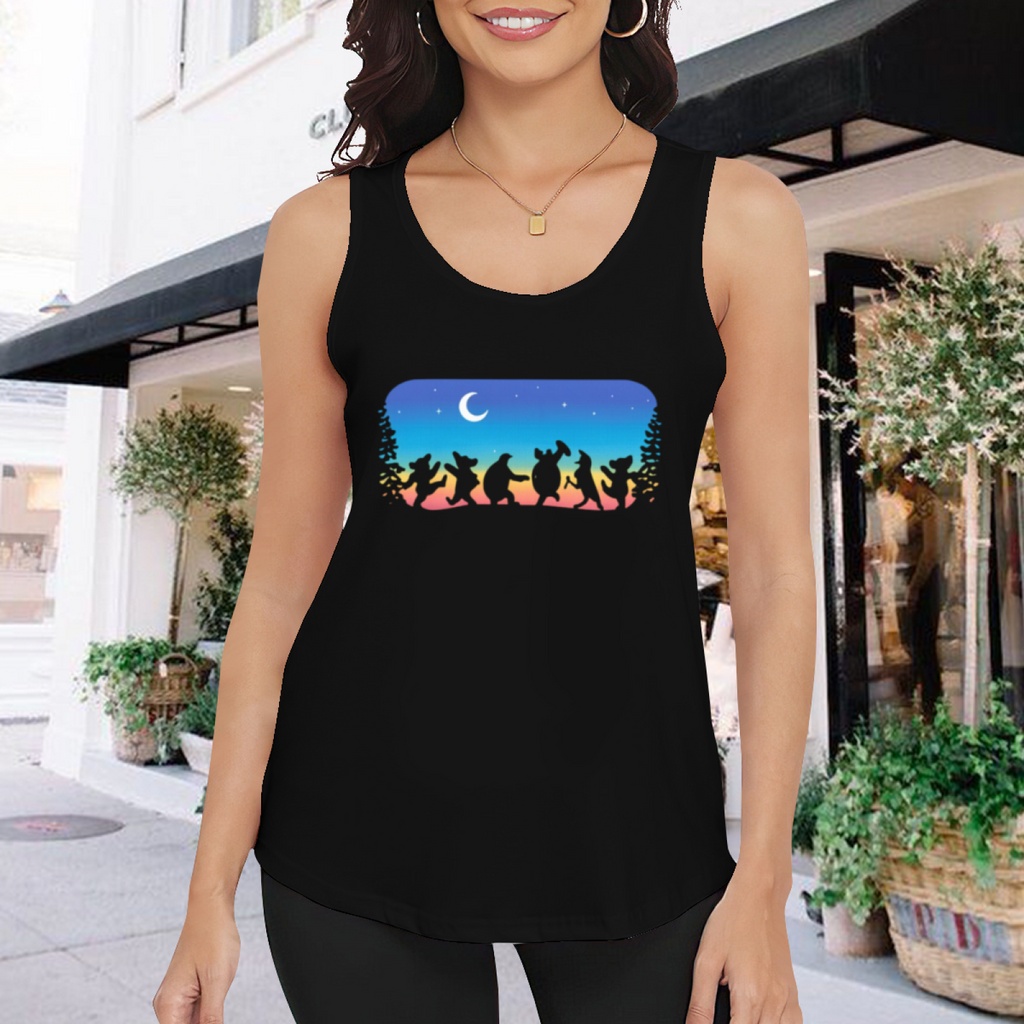 Grateful Dead Navy Nature and People Collage graphic tank top product image