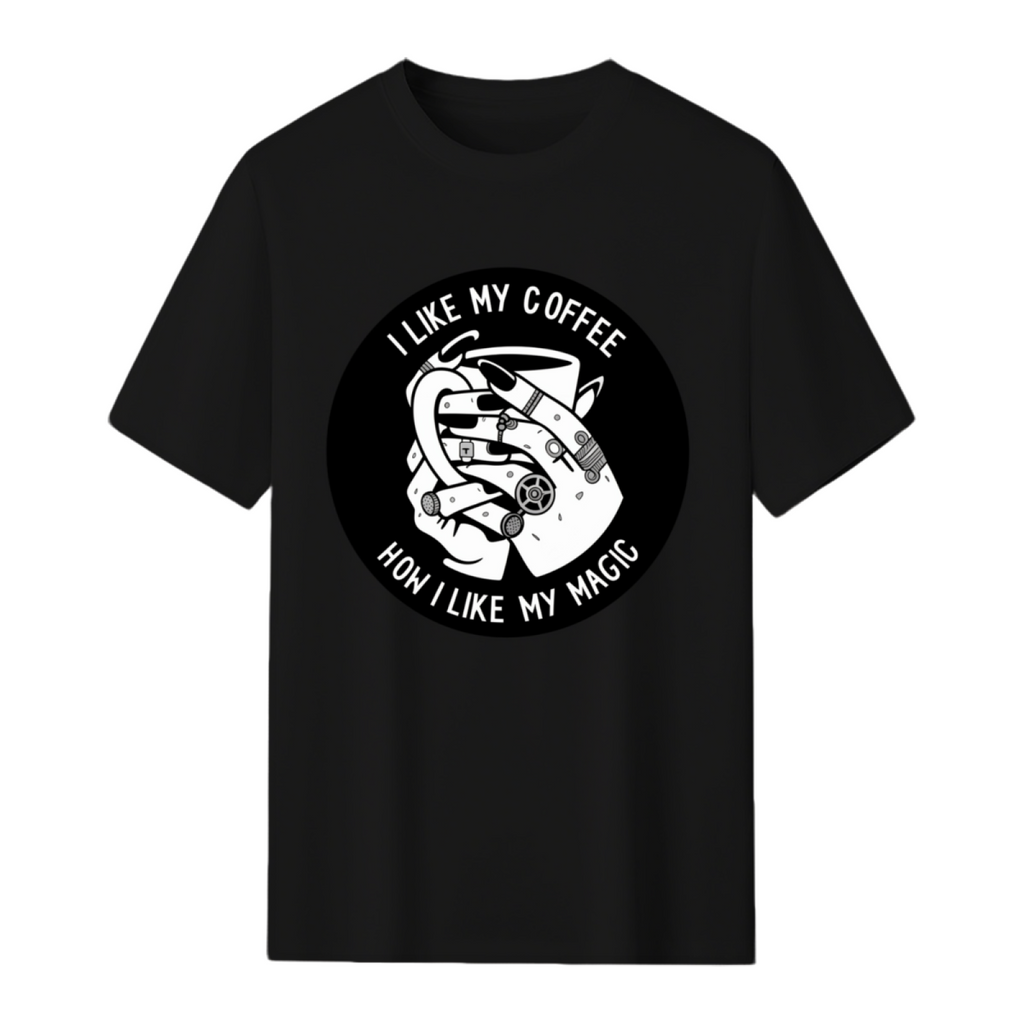 I Like My Coffee How I Like My Magic Graphic T-Shirt