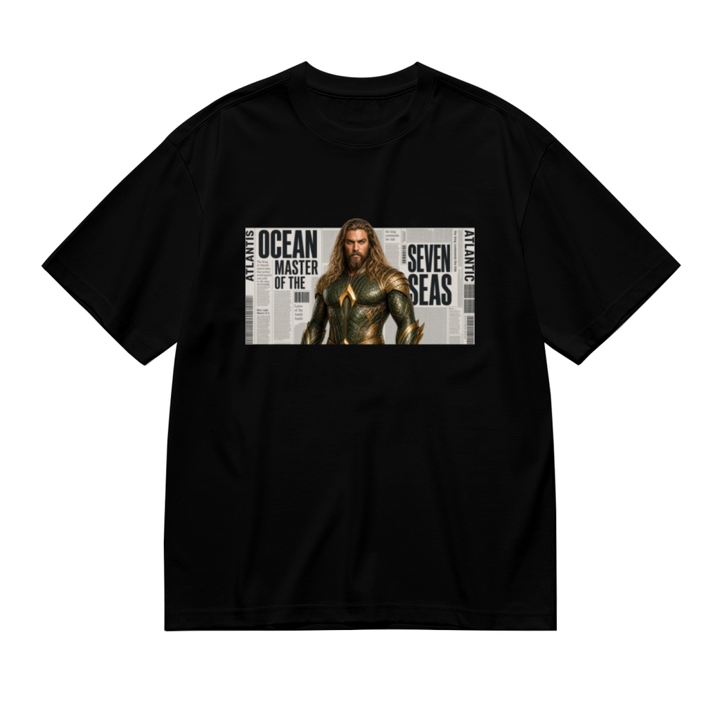 Ocean King Newsprint Women's T-Shirt for Casual Weekends