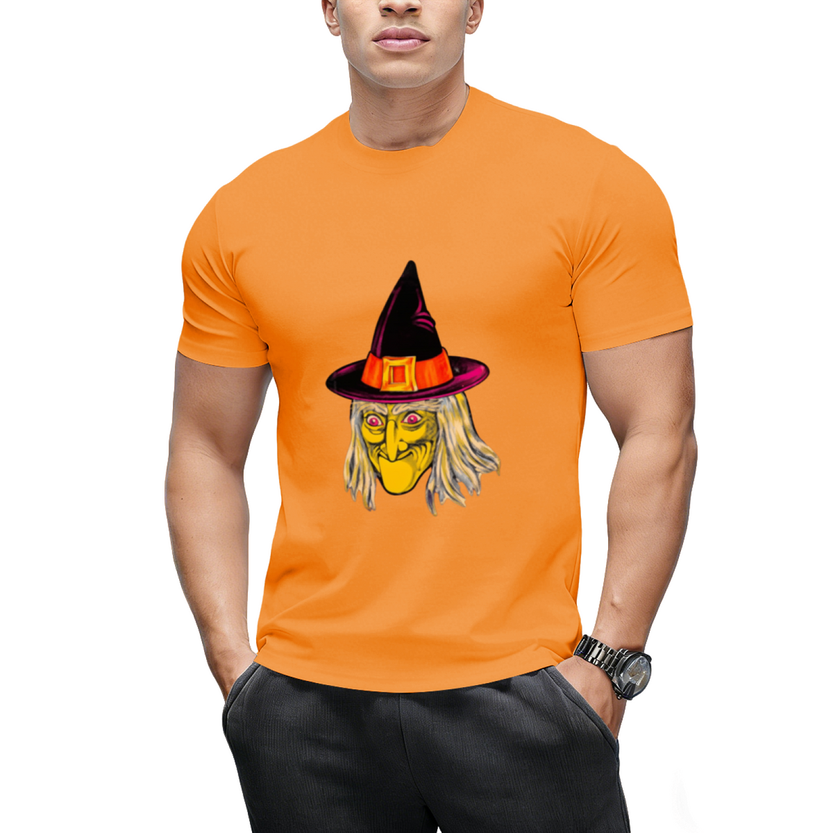 Vintage Witch Decoration Graphic T-Shirt