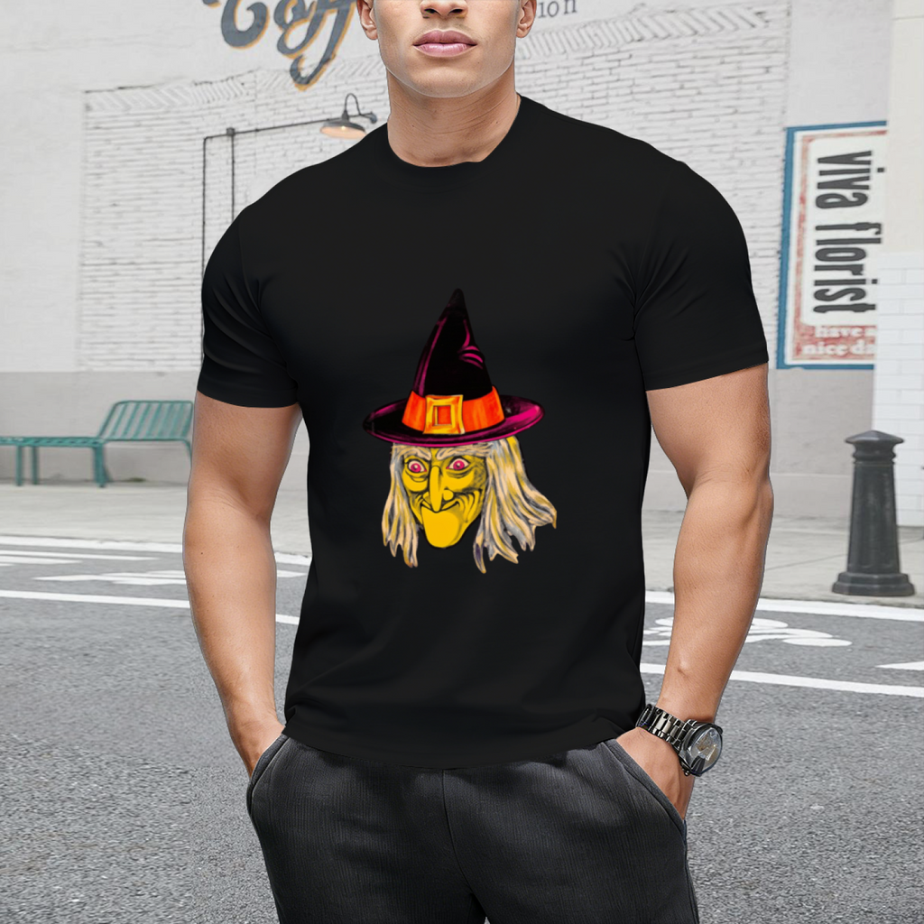 Vintage Witch Decoration Graphic T-Shirt