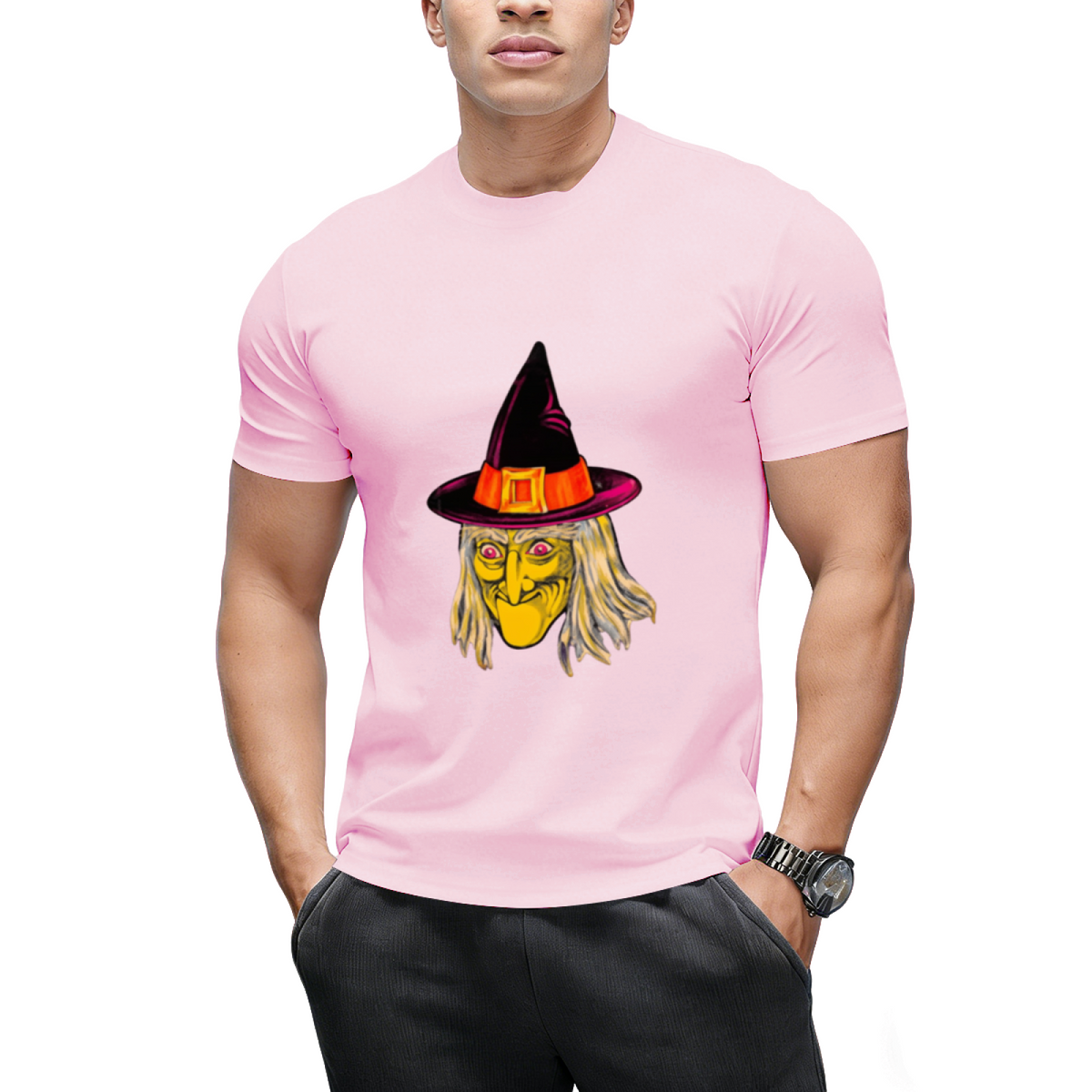 Vintage Witch Decoration Graphic T-Shirt
