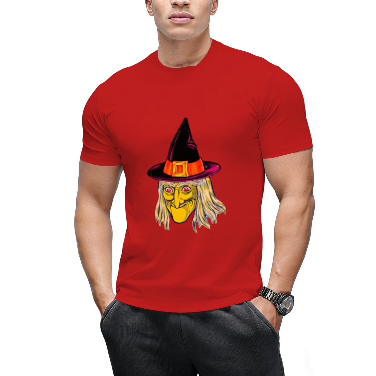 Vintage Witch Decoration Graphic T-Shirt