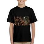 Shield Cat vs Monster Kid's T-Shirt for Halloween Parties