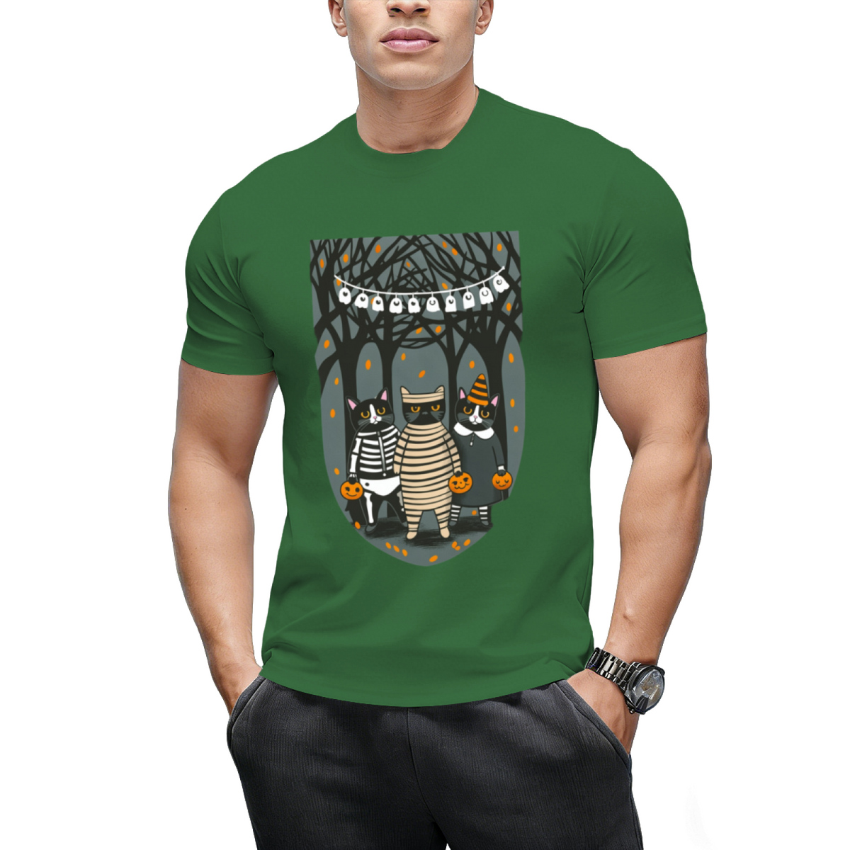 Trick or Treat Mummy and Friends Graphic T-Shirt