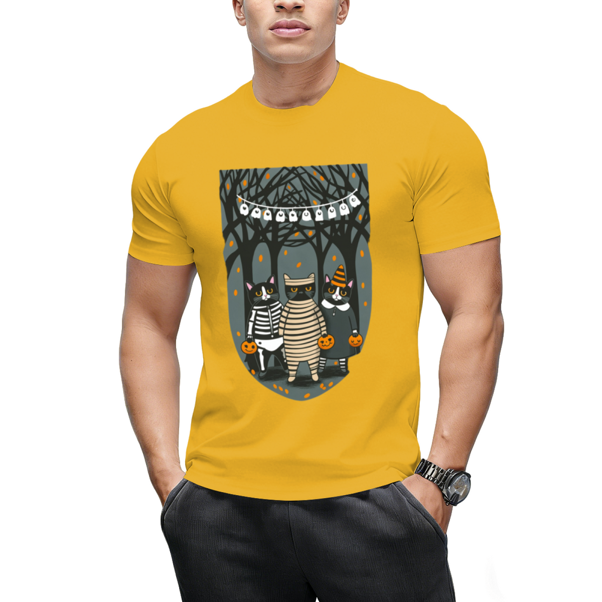 Trick or Treat Mummy and Friends Graphic T-Shirt