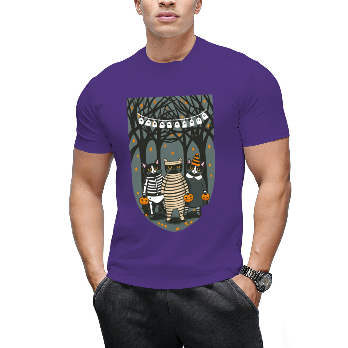 Trick or Treat Mummy and Friends Graphic T-Shirt
