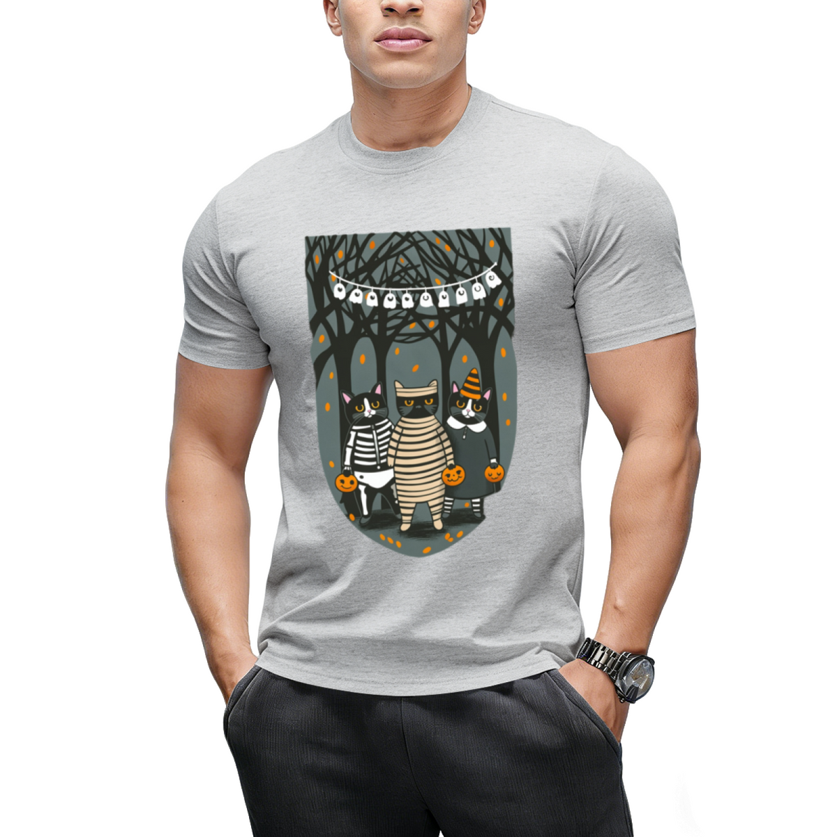 Trick or Treat Mummy and Friends Graphic T-Shirt