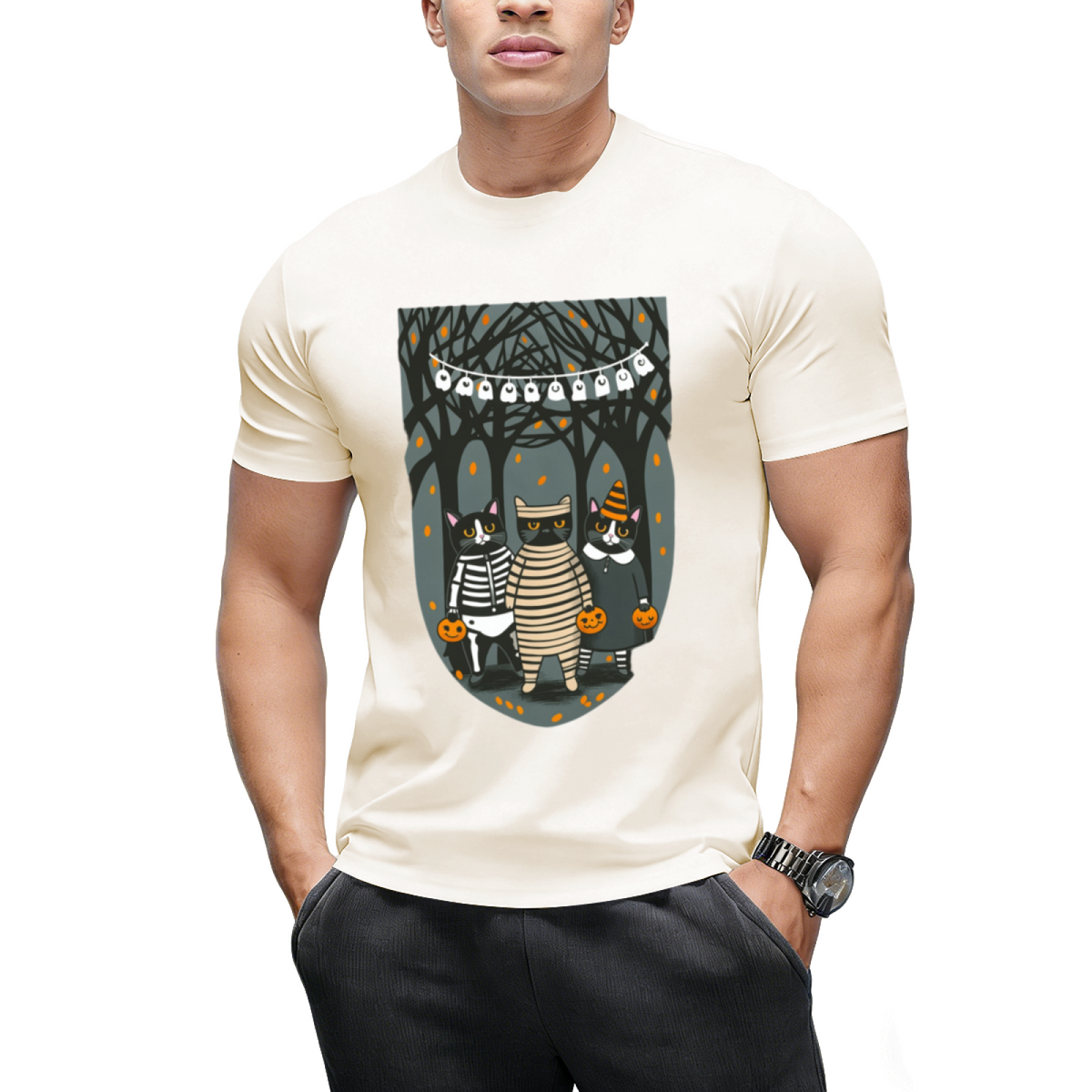 Trick or Treat Mummy and Friends Graphic T-Shirt