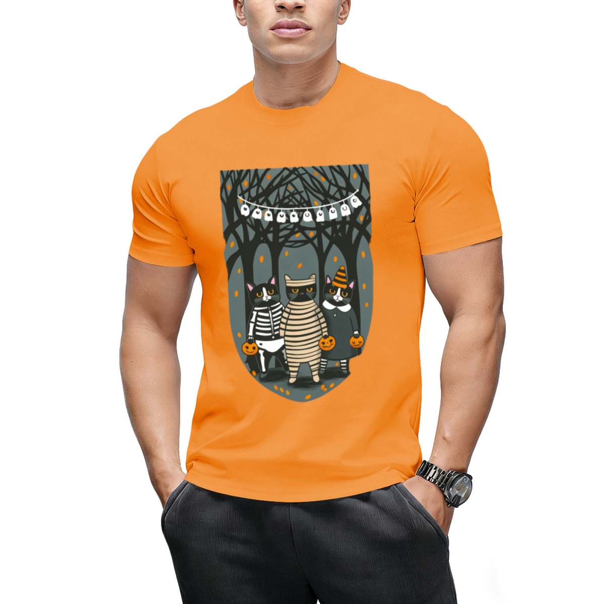 Trick or Treat Mummy and Friends Graphic T-Shirt