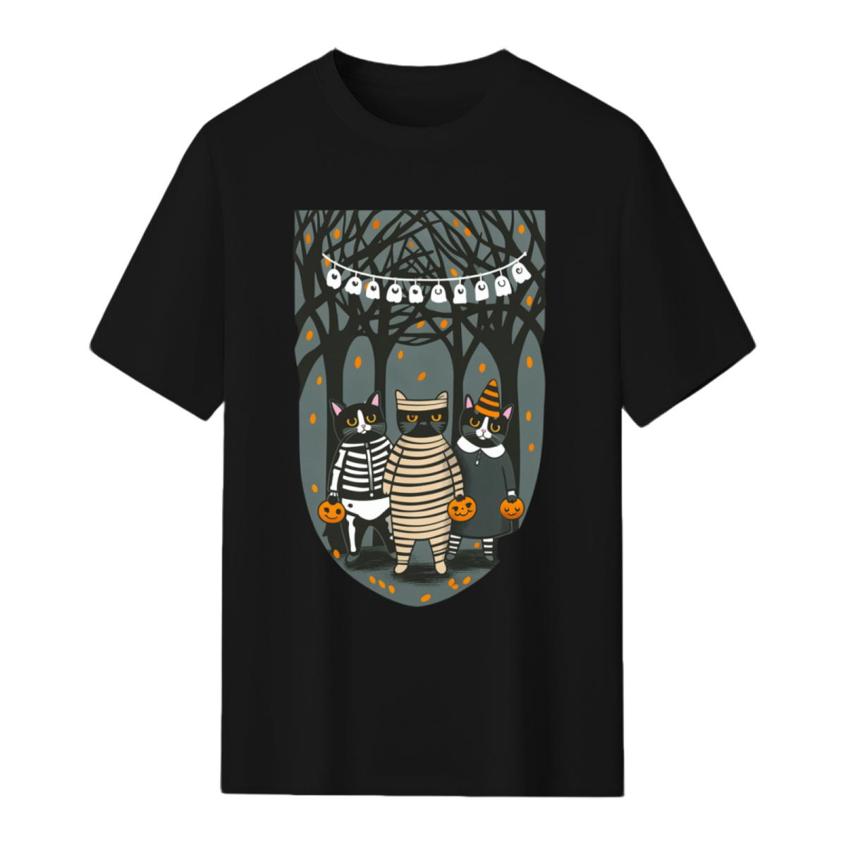 Trick or Treat Mummy and Friends Graphic T-Shirt
