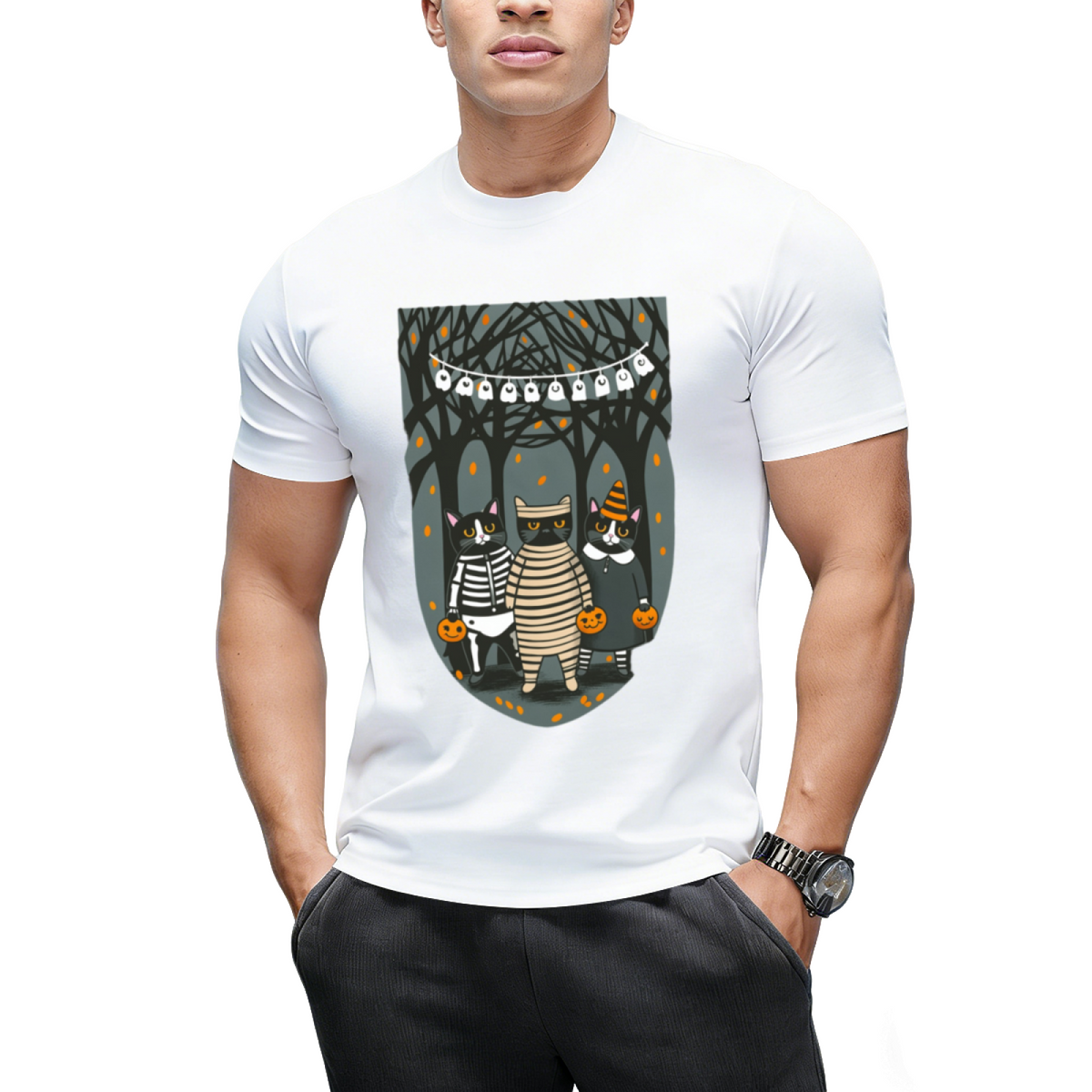 Trick or Treat Mummy and Friends Graphic T-Shirt