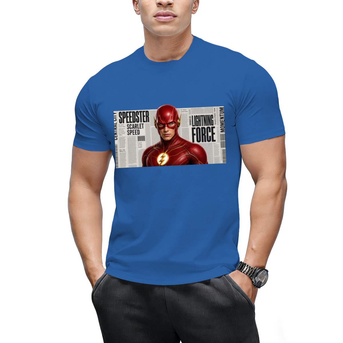 Paint Splash Sprint Men's T-Shirt for Summer Days