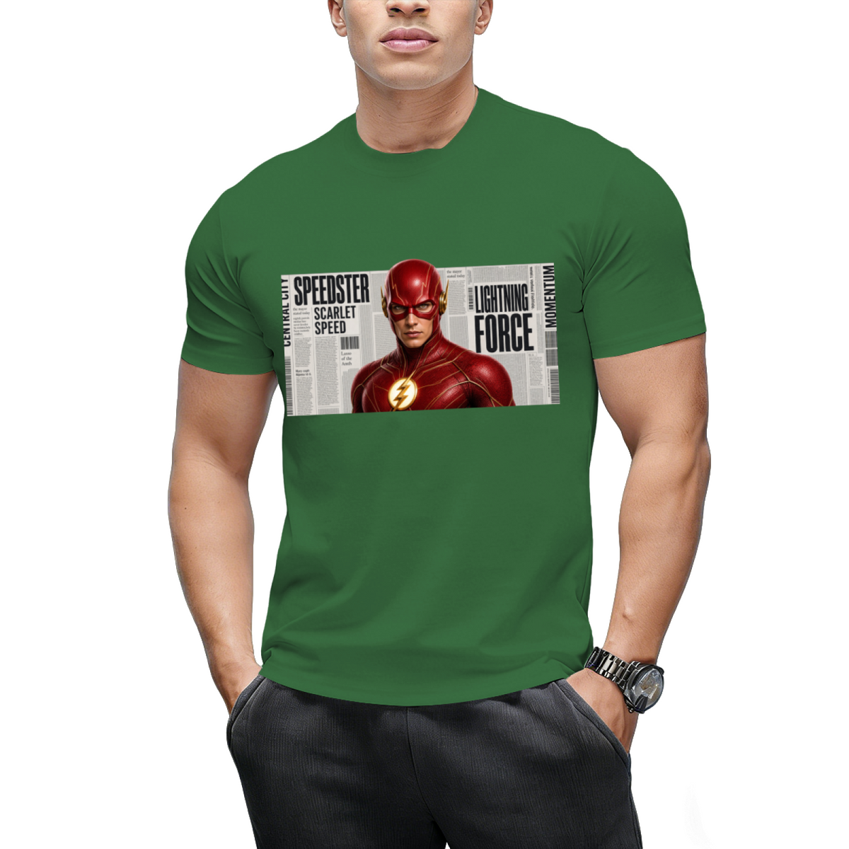 Paint Splash Sprint Men's T-Shirt for Summer Days