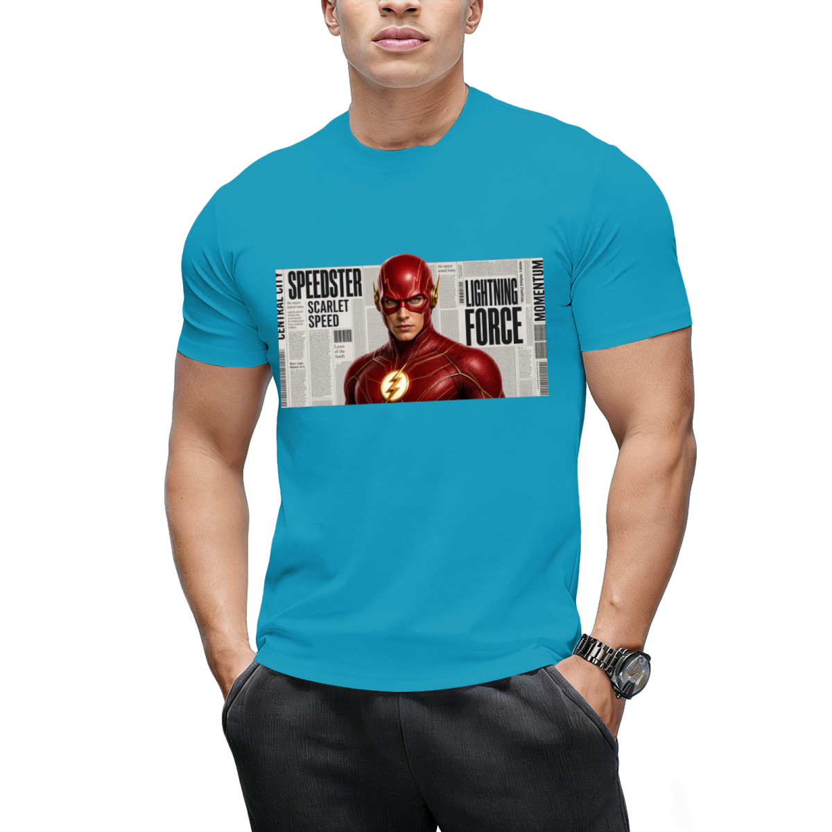 Paint Splash Sprint Men's T-Shirt for Summer Days