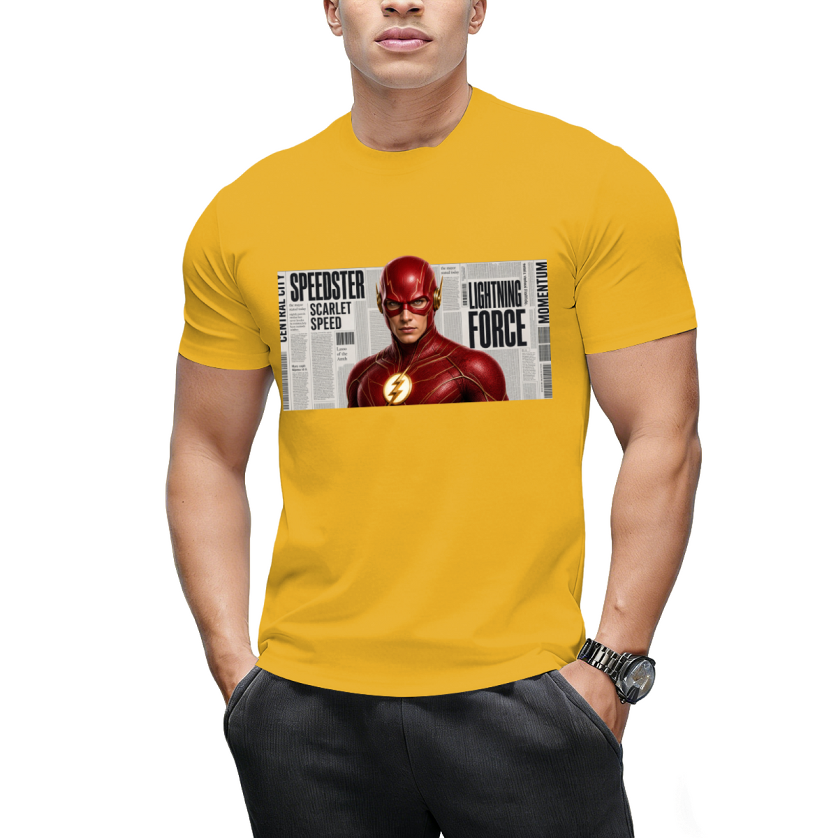 Paint Splash Sprint Men's T-Shirt for Summer Days