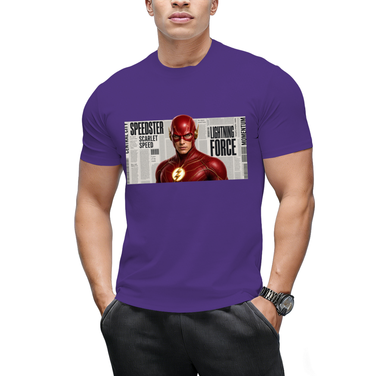 Paint Splash Sprint Men's T-Shirt for Summer Days