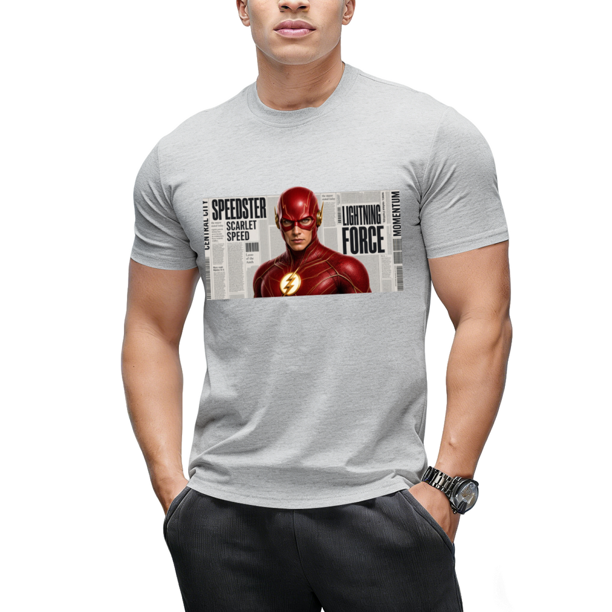 Paint Splash Sprint Men's T-Shirt for Summer Days