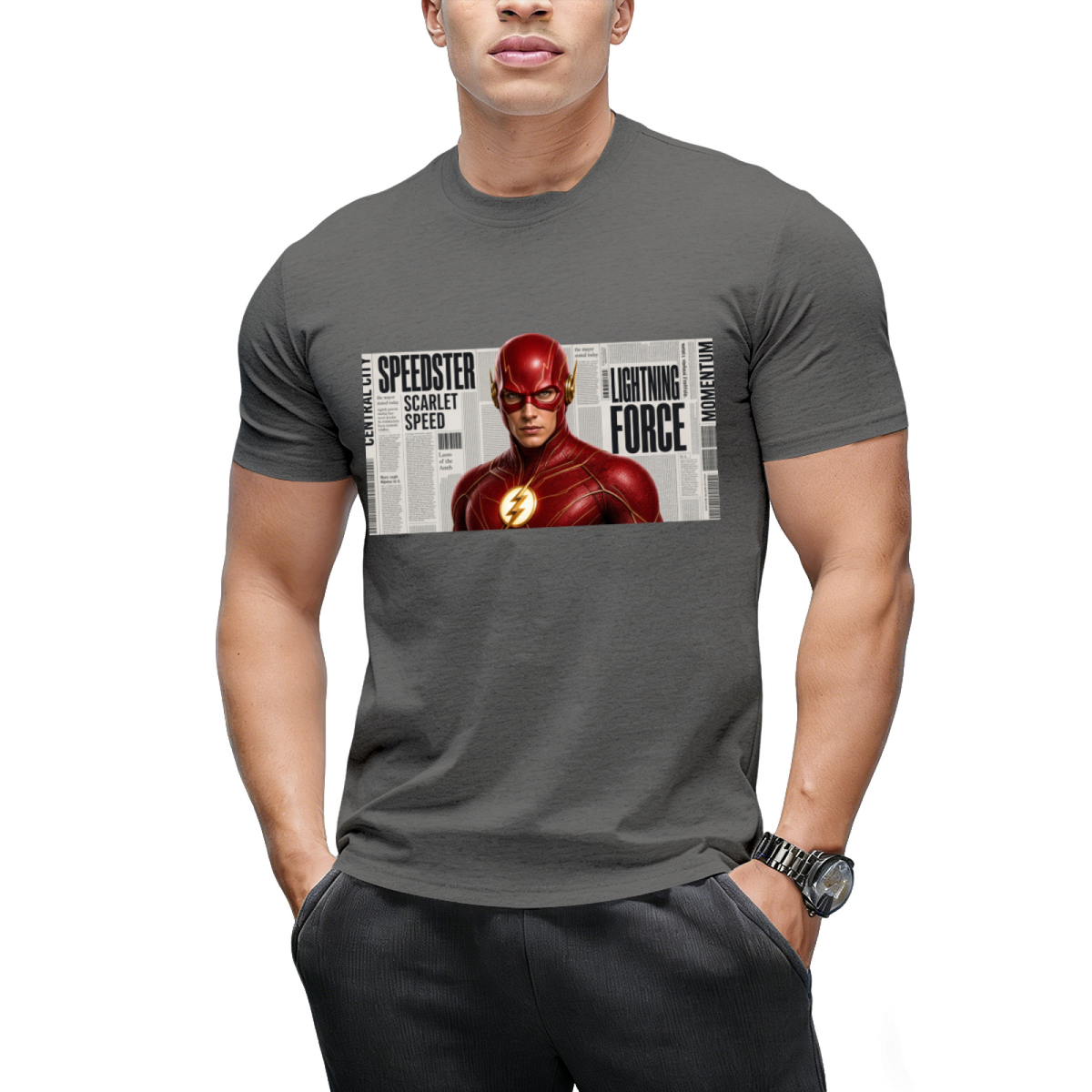 Paint Splash Sprint Men's T-Shirt for Summer Days