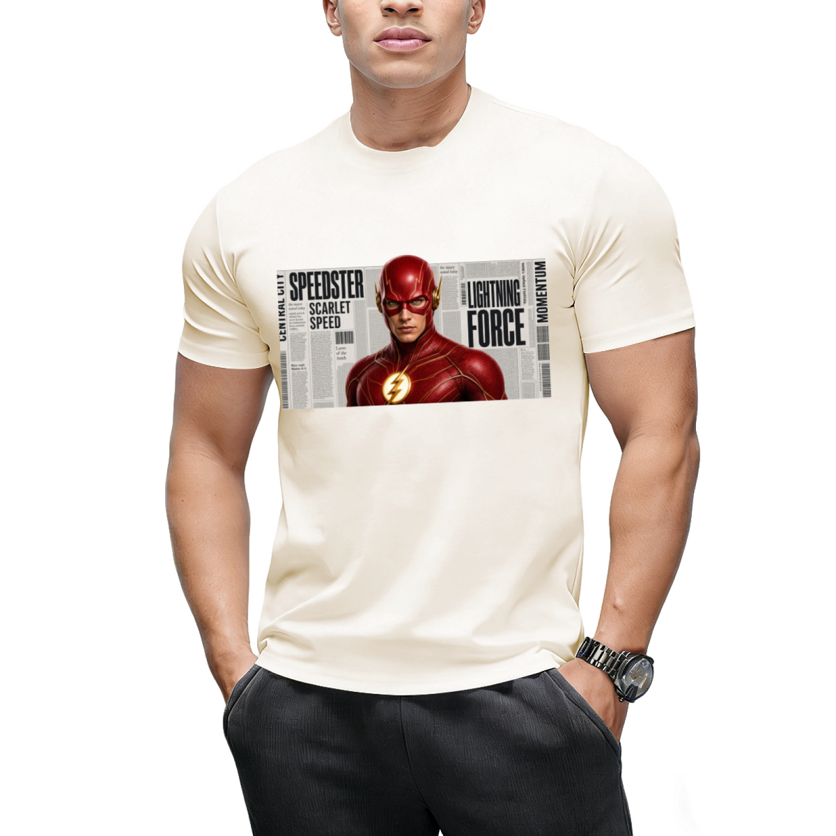 Paint Splash Sprint Men's T-Shirt for Summer Days