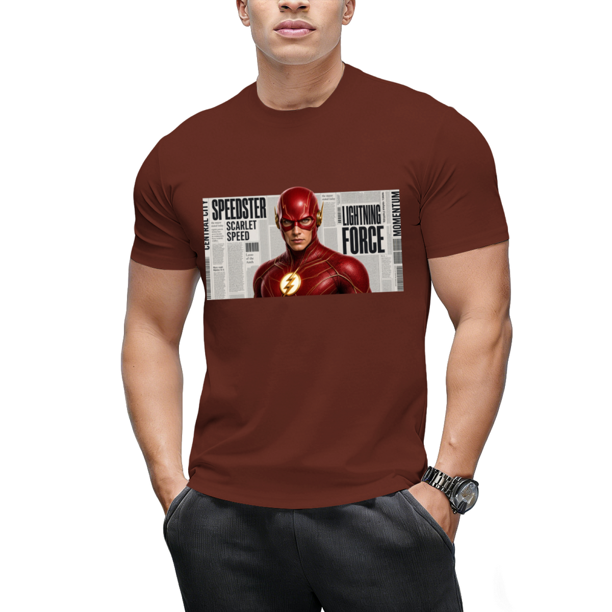 Paint Splash Sprint Men's T-Shirt for Summer Days