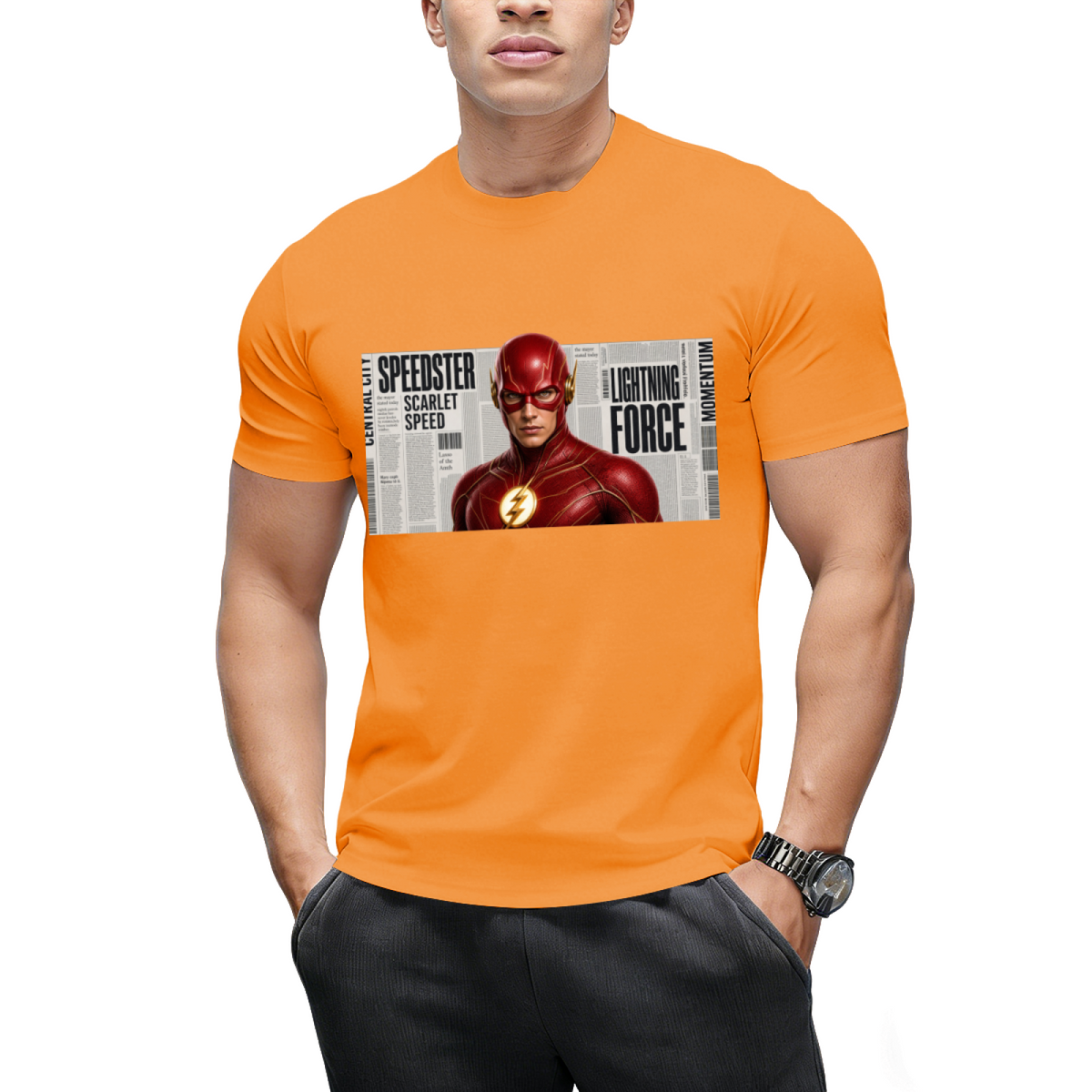 Paint Splash Sprint Men's T-Shirt for Summer Days