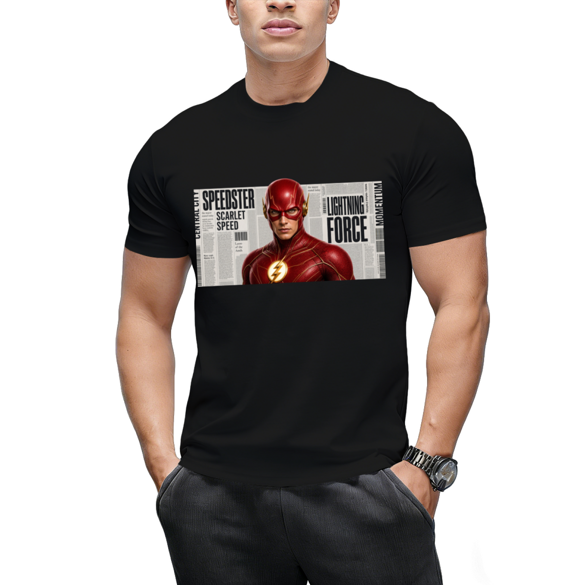 Paint Splash Sprint Men's T-Shirt for Summer Days