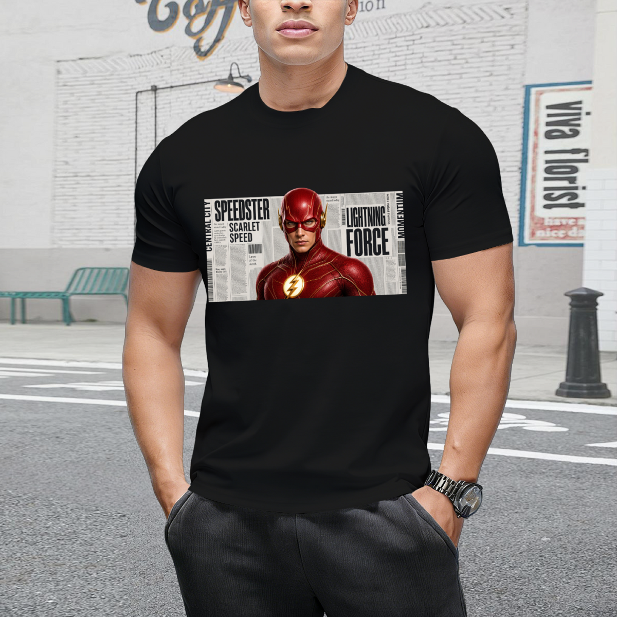 Paint Splash Sprint Men's T-Shirt for Summer Days