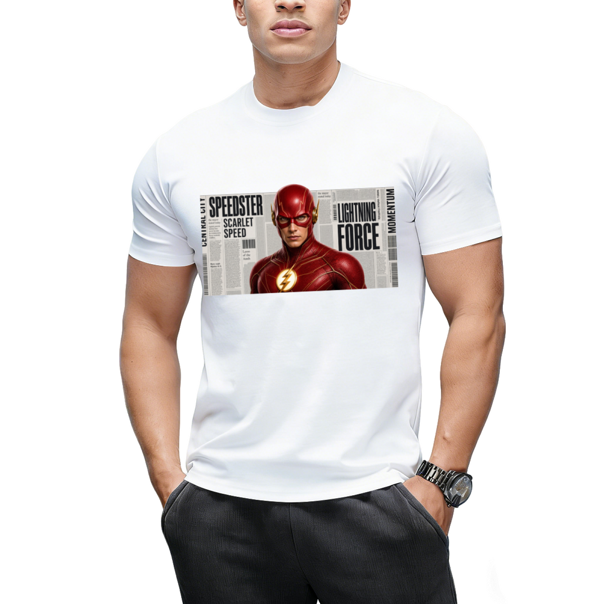 Paint Splash Sprint Men's T-Shirt for Summer Days