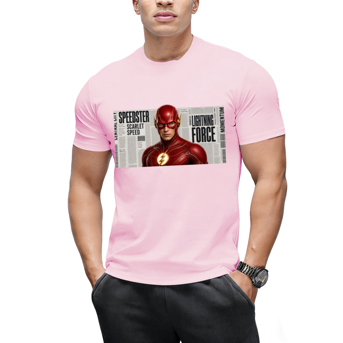Paint Splash Sprint Men's T-Shirt for Summer Days