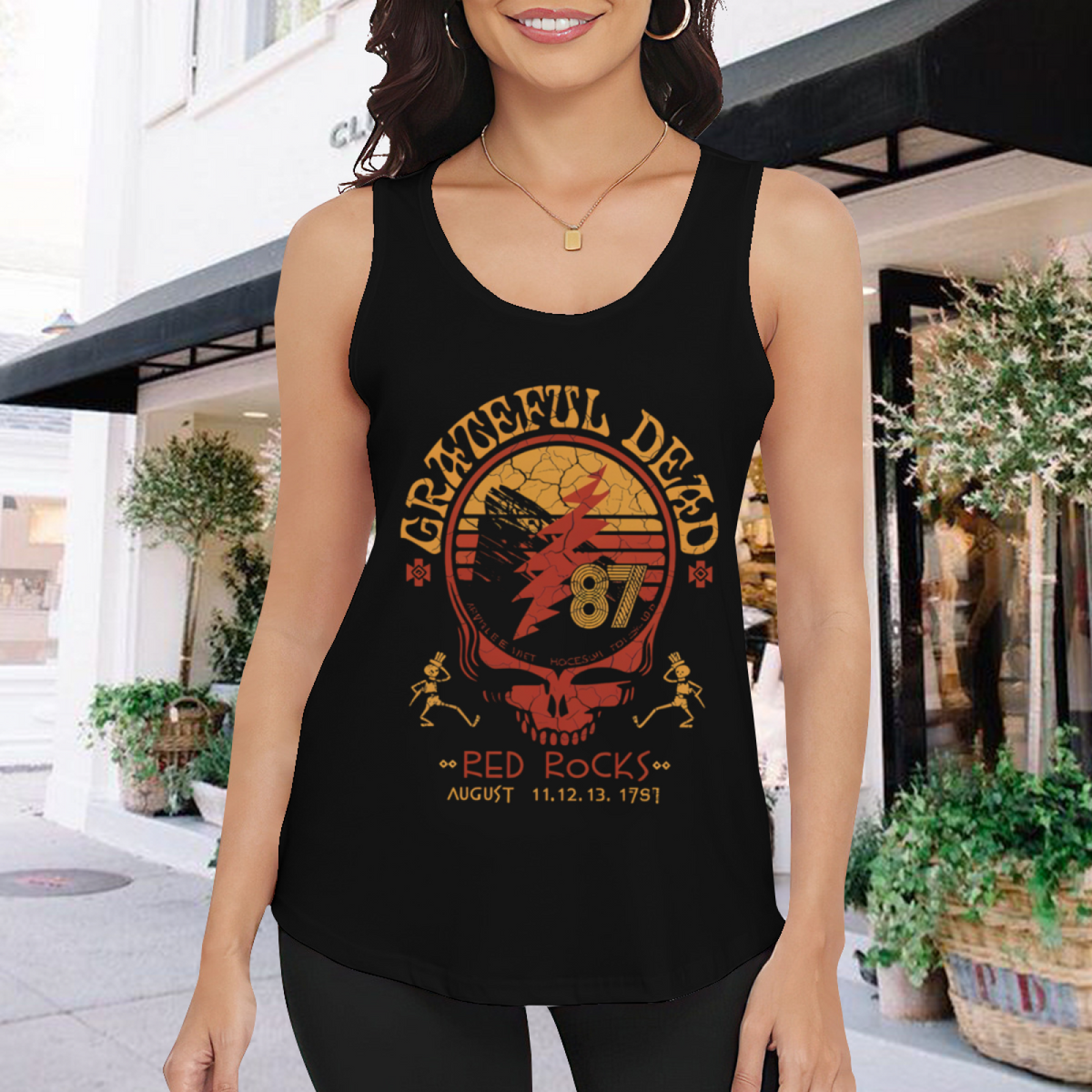 Grateful Dead Red Rocks 1987 graphic tank top product image
