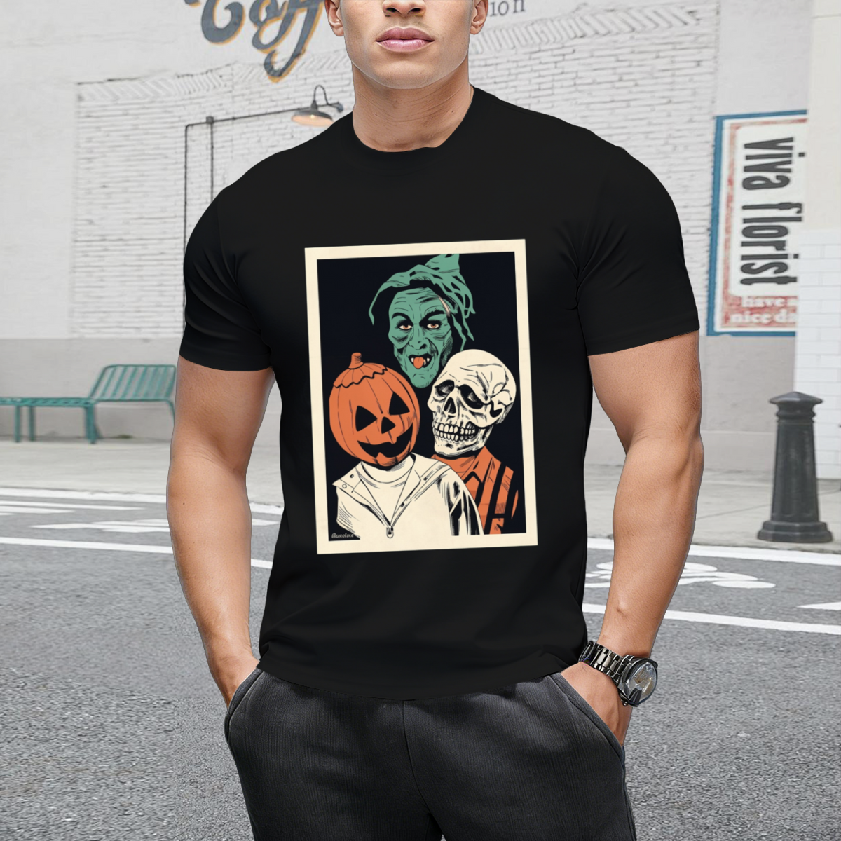 Silver Shamrock Masks - Halloween III Season of the Witch (vintage Halloween) Graphic T-Shirt
