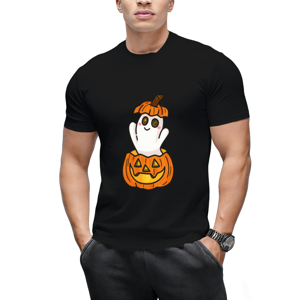 Pumpkin Ghost Graphic T-Shirt