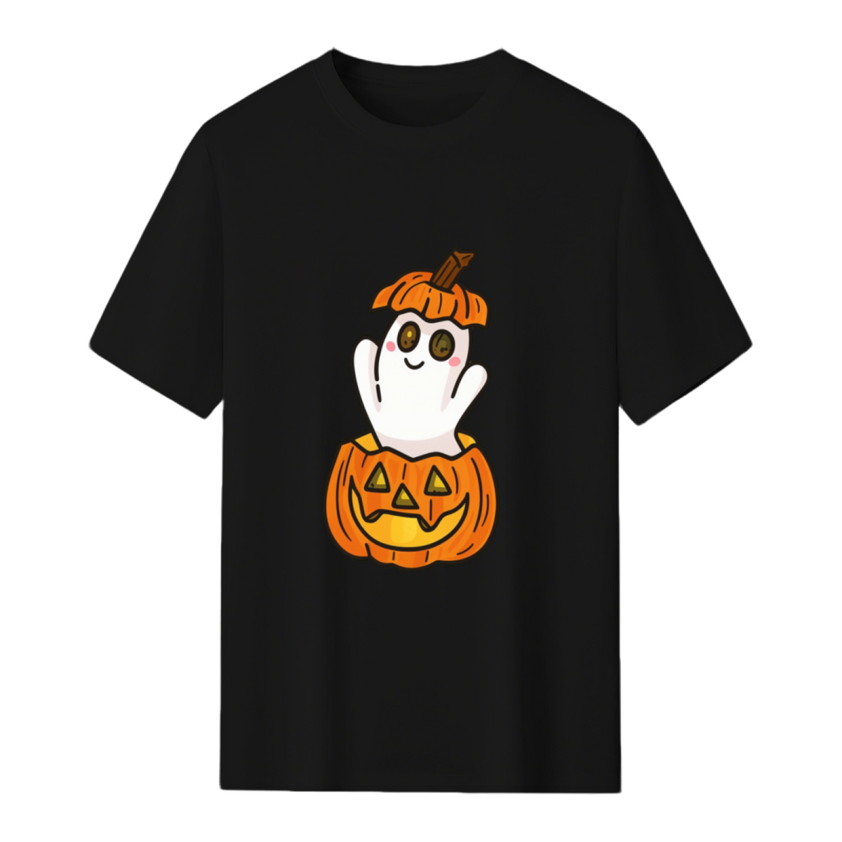 Pumpkin Ghost Graphic T-Shirt