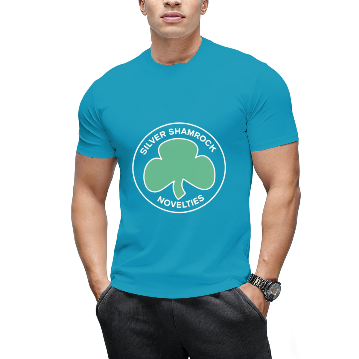 Silver Shamrock Graphic T-Shirt