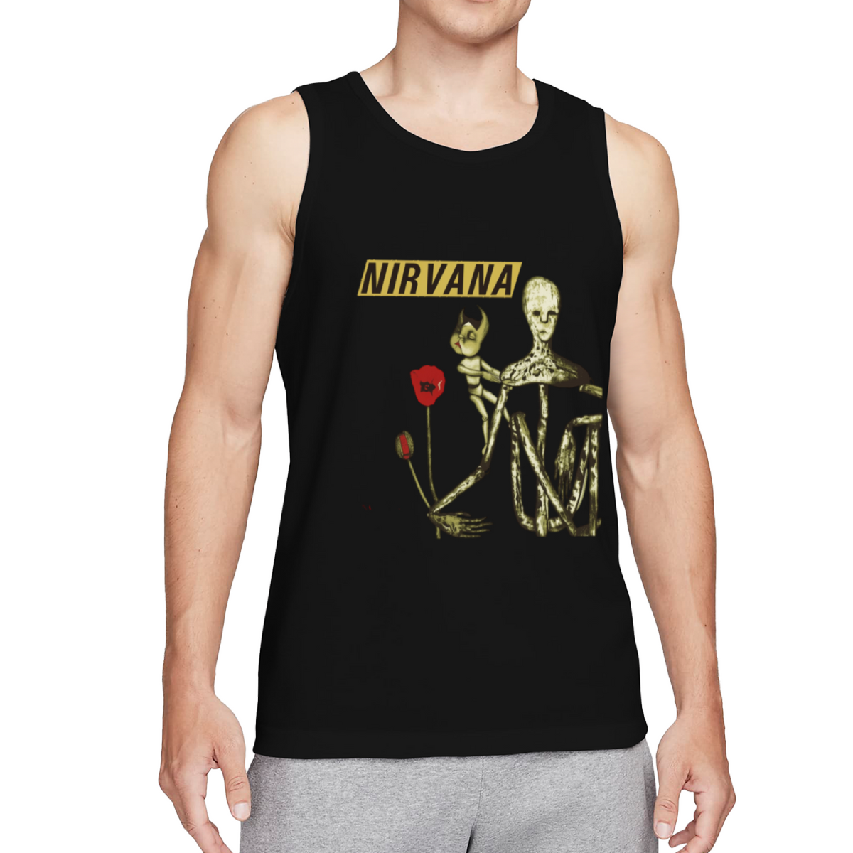 Nirvana Incesticide Doll Poppy Album Art Tank Top product image featuring Incesticide doll and poppy illustration